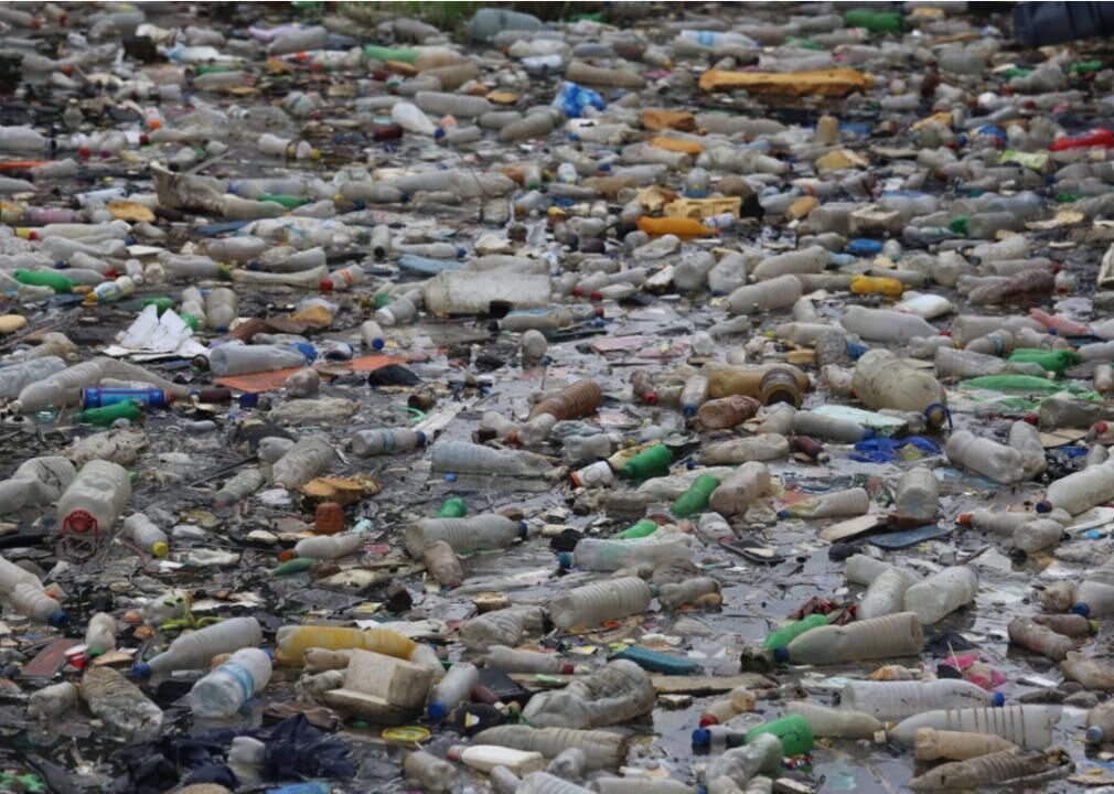 Use of nonrecyclable plastic